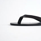 Leather Thong Sandals #D/BRN [12611018]