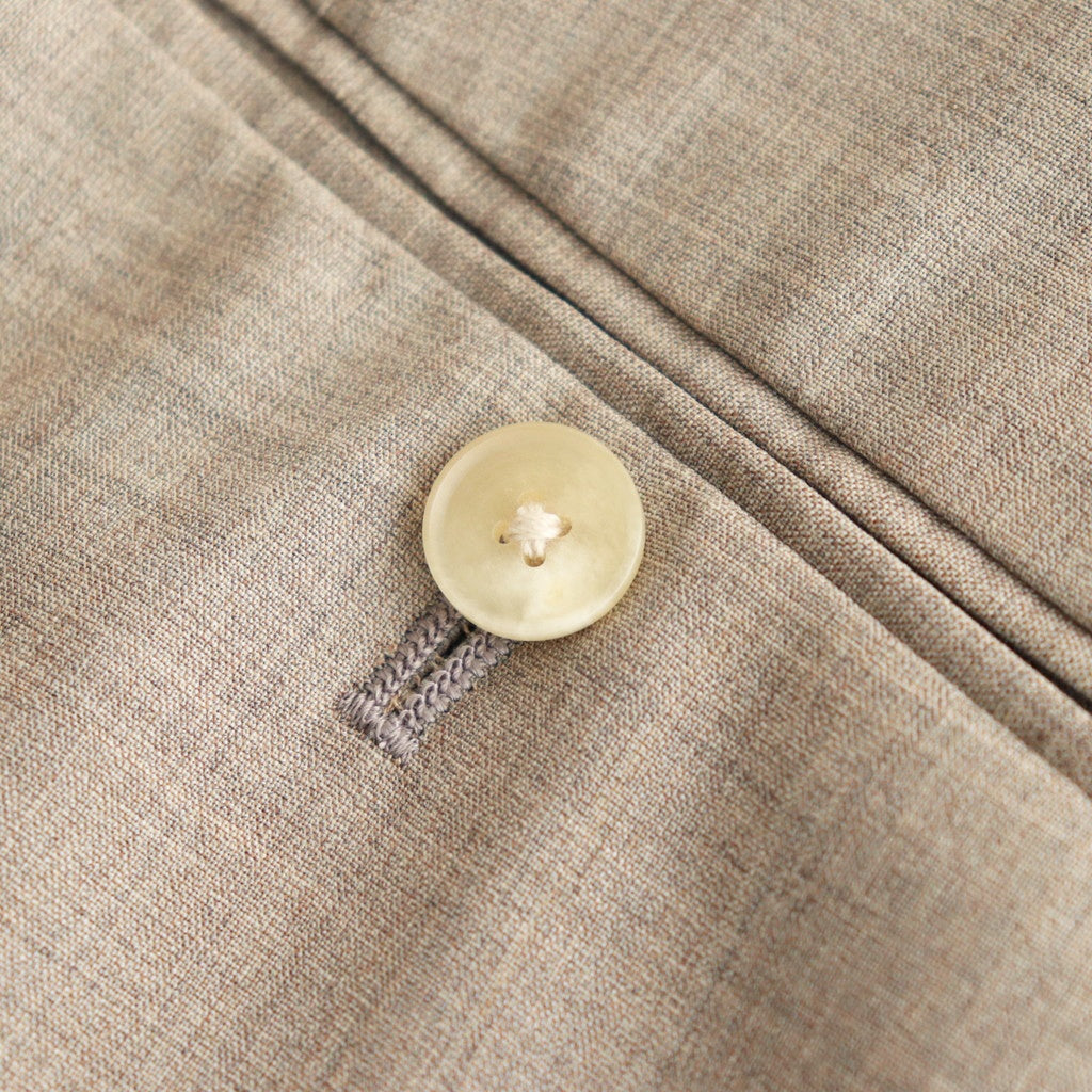 SUPER FINE TROPICAL WOOL SLACKS #TOP LIGHT BROWN [A25SP03WT]