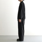 AZUMA Terry Pullover Polo Sweat #BLACK [GU263-70251B]
