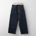 CLASSIC DOUBLE KNEE DENIM PANTS #RIGID INDIGO [CLASS003]