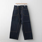 CLASSIC DOUBLE KNEE DENIM PANTS #RIGID INDIGO [CLASS003]