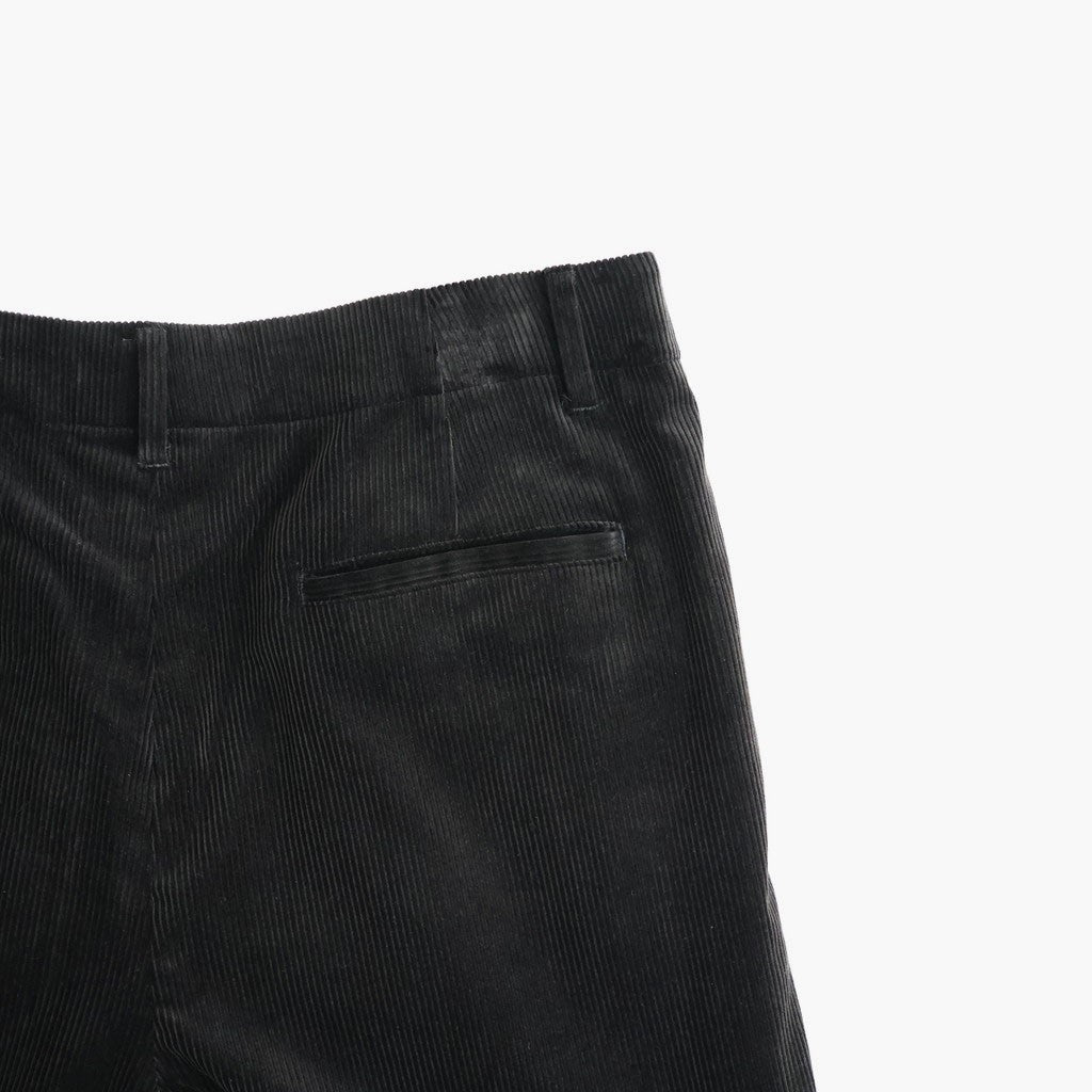 Suvin Corduroy Wide Straight Trousers #BLACK [GU263-40213B]
