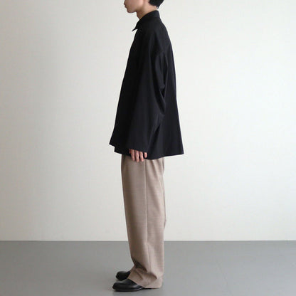 Solotex Twill L/S Oversized Box Shirt #BLACK [GM243-50324B]