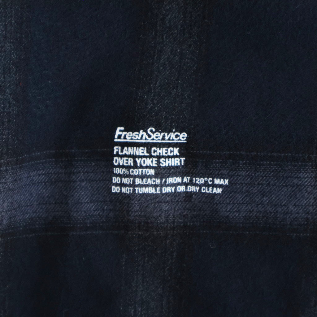 FLANNEL CHECK OVER YOKE SHIRT #NAVY [FSC253-50129]
