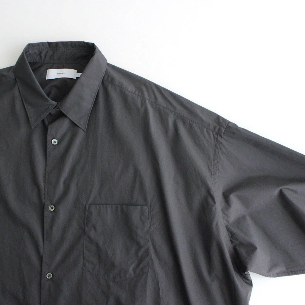 Broad S/S Oversized Regular Collar Shirt #C.GRAY [GM261-50003B]