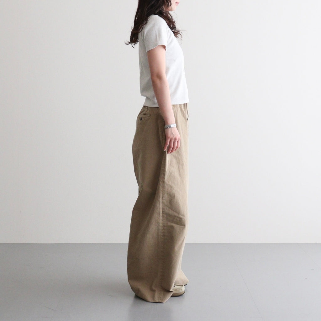 Cotton Henry Neck #LT.GREY [I26SS-BC11]