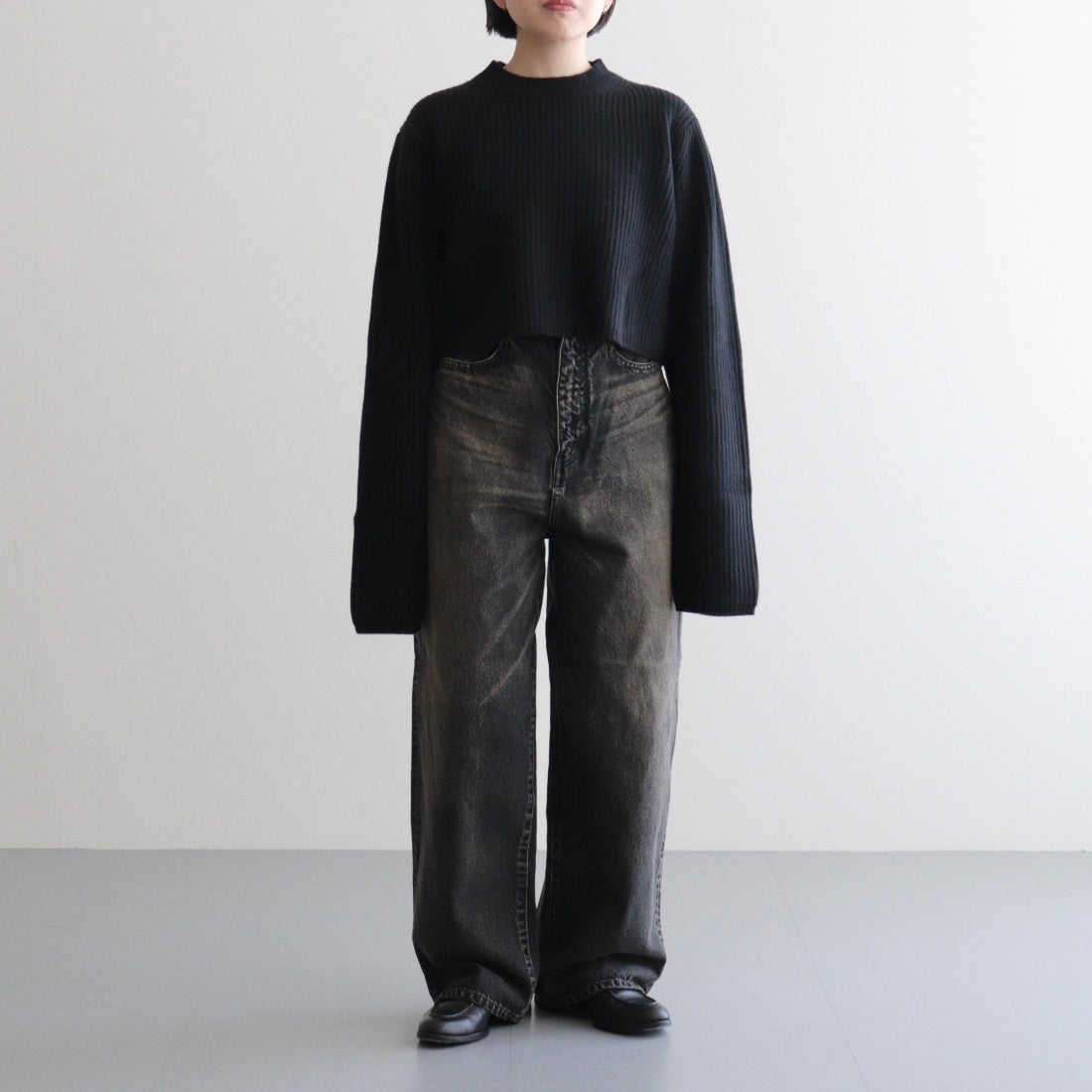 Rib Short Length P/O #BLACK [I25AW-K1]