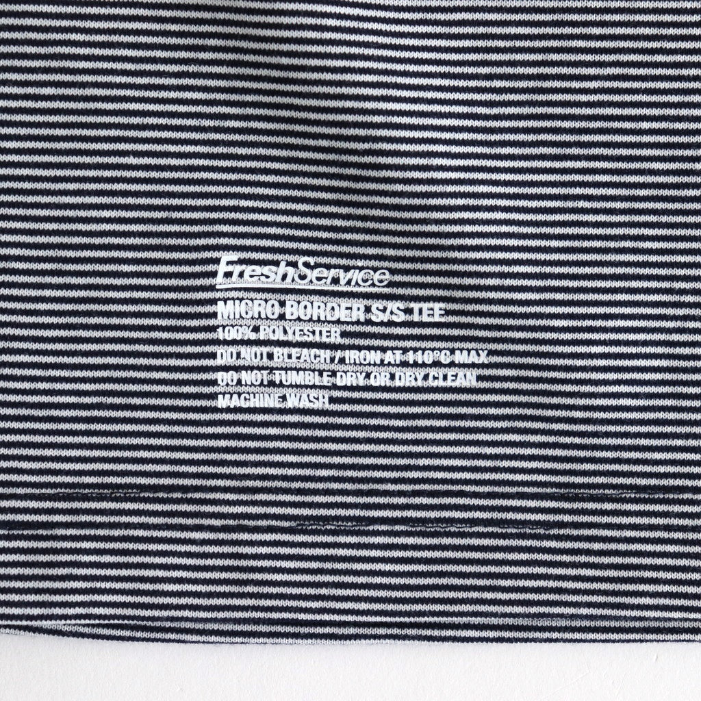 MICRO BORDER S/S TEE #WHITE×NAVY [FSC251-70115]