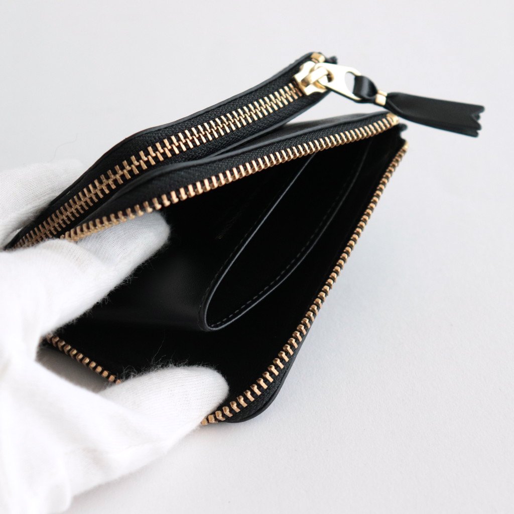 L字型ZIP財布 - OUTSIDE POCKET #BLACK [8Z-X031-051] – ciacura