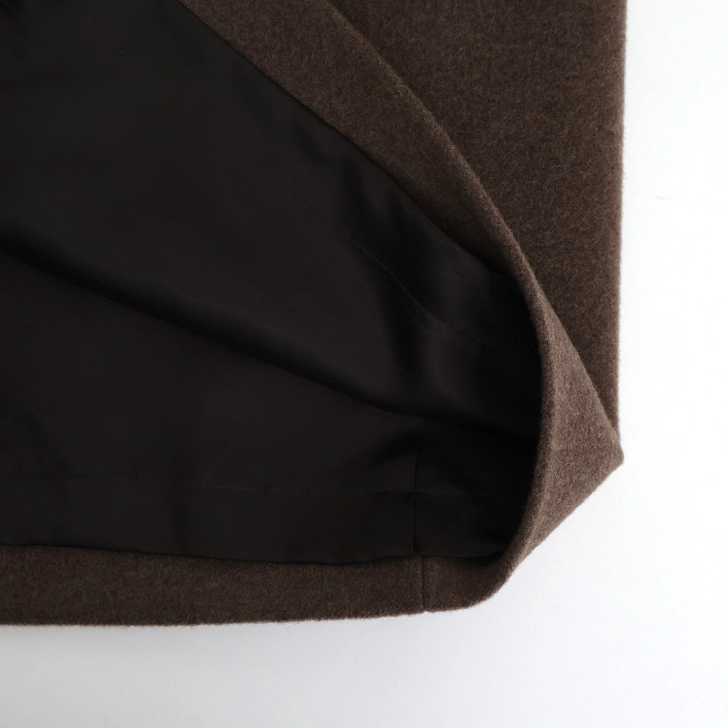 SUPER FINE WOOL MOSSER SOUTIEN COLLAR COAT #TOP BROWN [A25AC04WM]