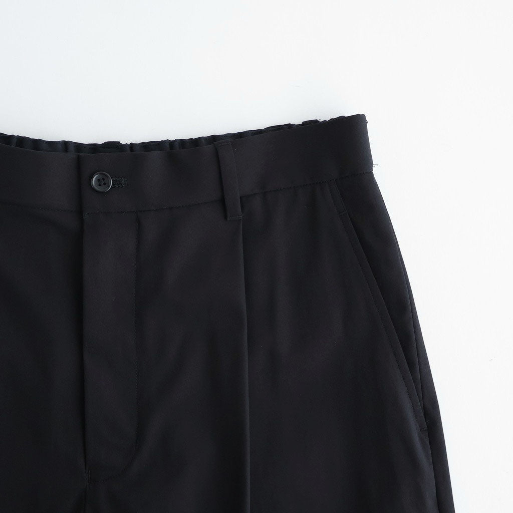 Brushed Cotton Gabardine Wide Straight Pants #BLACK [GM261-40395]