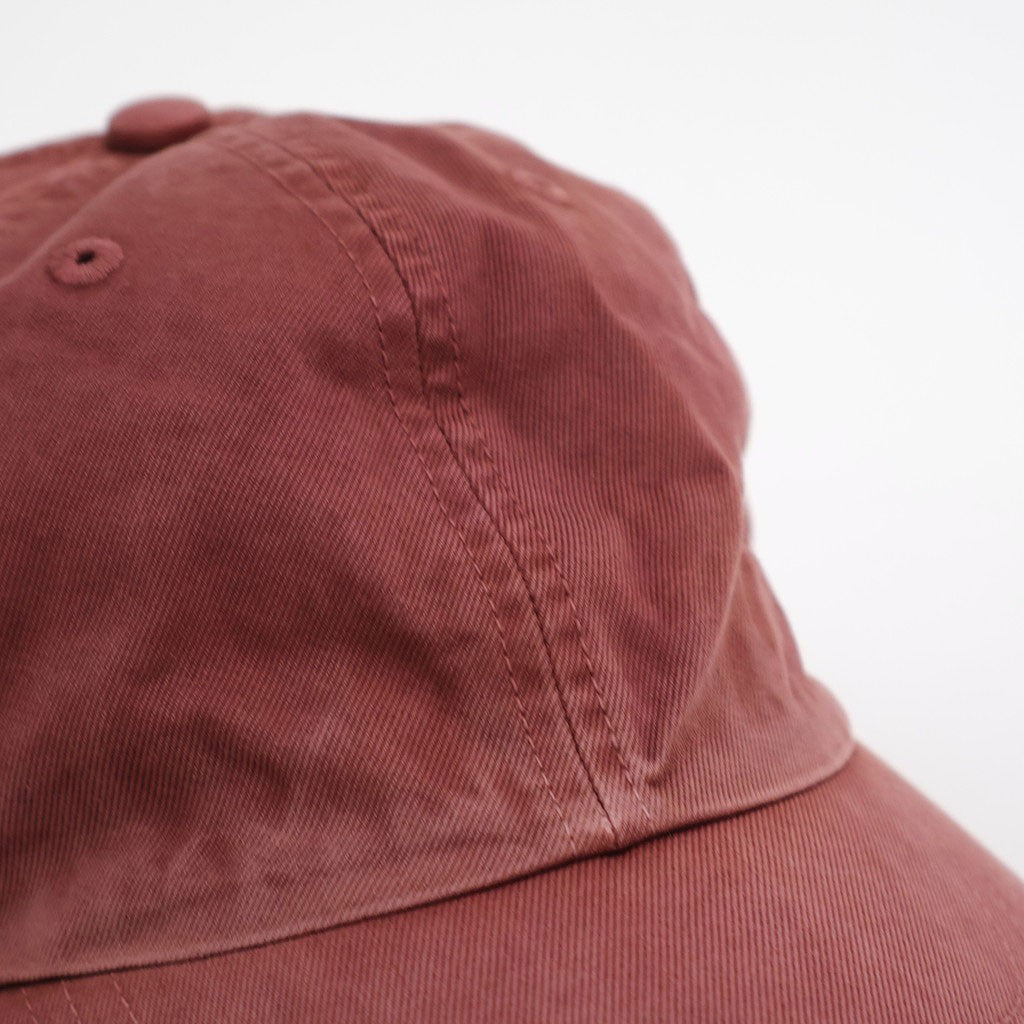 GARMENT-DYED FINX CHINO CAP MADE BY KIJIMA TAKAYUKI #RED BROWN [A26SC02KT]