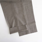 SUPER LIGHT WOOL TWO-TUCK SLACKS #TOP BROWN [A26AP03OS]