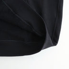 COTTON CASHMERE SWEAT ZIP HOODY #BLACK [ST.1469]