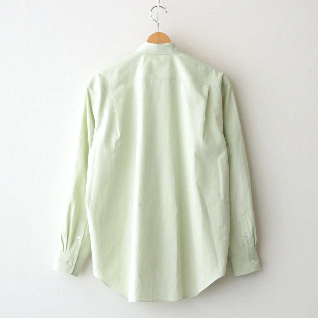 WASHED FINX TWILL SHIRT #LIGHT GREEN [A25SS04TN]
