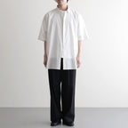 ショートスリーブトレンチシャツ #WHITE STRIPE [D126-T624]