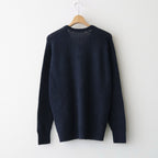 BABY SURI ALPACA SHEER KNIT V-NECK P/O #NAVY [A26AV03AK]