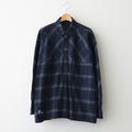 FLANNEL CHECK OVER YOKE SHIRT #NAVY [FSC253-50129]