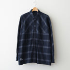 FLANNEL CHECK OVER YOKE SHIRT #NAVY [FSC253-50129]