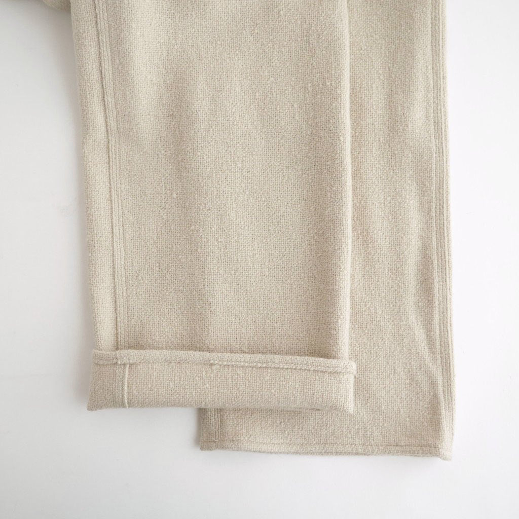 HOMESPUN TWEED PAINTER PANTS #IVORY BEIGE [A26AP03HT]