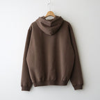 SMOOTH SOFT SWEAT P/O PARKA #DARK BROWN [A26AP01TU]