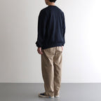 AZUMA Terry Crew Neck Sweat #NAVY [GU253-70240B]