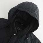 ナイロンタッサーキルトコート #BLACK [HP-J026-051]