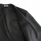 BLUEFACED WOOL JACKET #CHARCOAL NAVY STRIPE [A26AJ03BS]