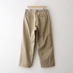 CHINO TROUSERS - WIDE STRAIGHT #KHAKI [11062601]