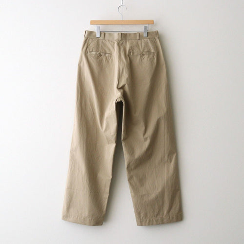 CHINO TROUSERS - WIDE STRAIGHT #KHAKI [11062601]