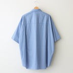 SIDOGRAS S/S Oversized Regular Collar Shirt #BLUE STRIPE [GM252-50012]