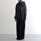 縮絨ウールワイドフーディー #DARK BROWN [D225-T391]