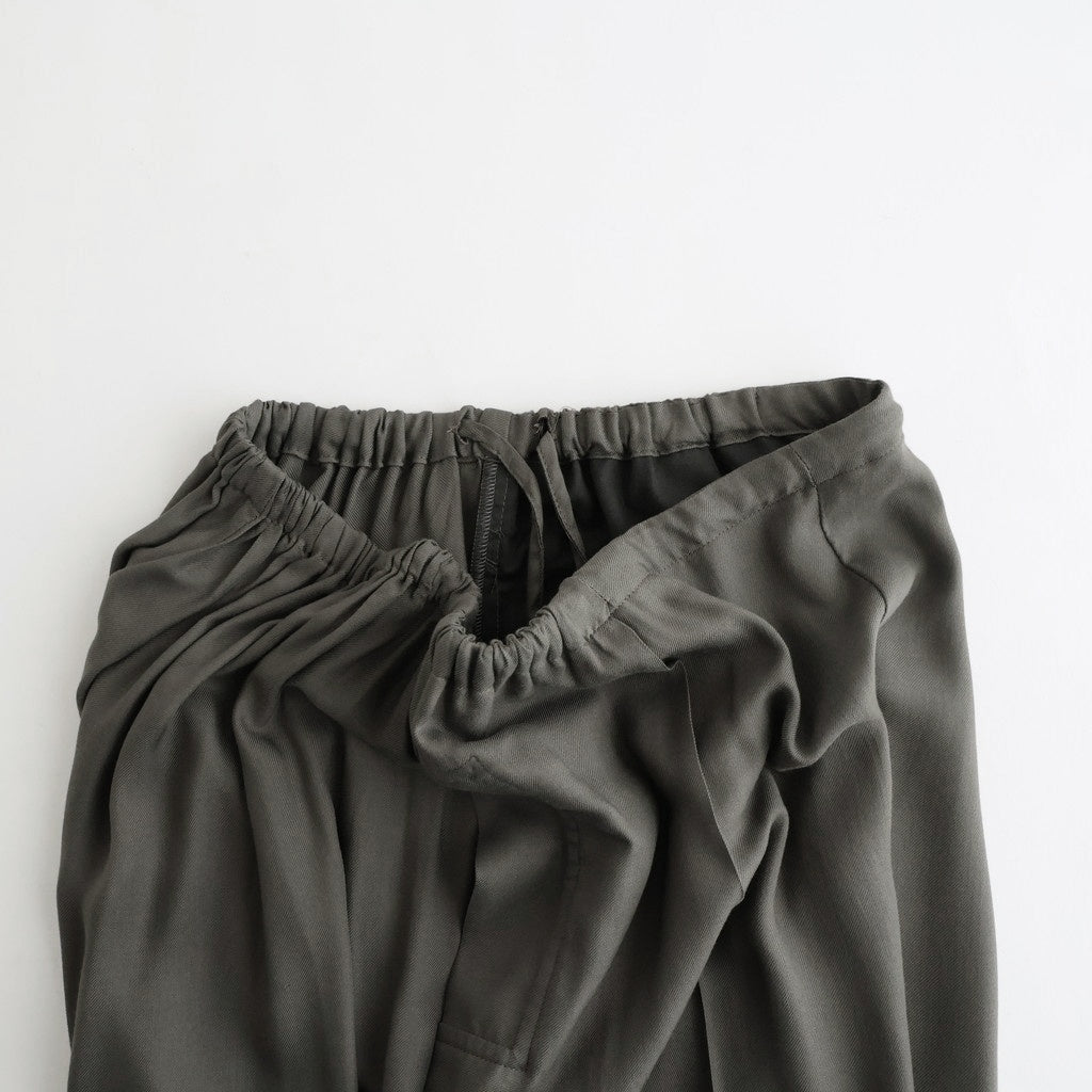 Modal Front Flat 1pleated Easy Trousers #CHARCOAL [YK26SS01216P]