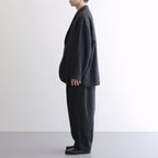 縮絨ウールタックワイドPT #CHARCOAL GRAY [D225-P303]