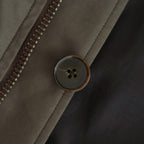 WASHED FINX COTTON GABARDINE FLIGHT BLOUSON #DEEP OLIVE [A25AB01HM]