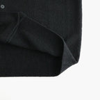 WOOL MINI BOUCLE POLO CARDIGAN #BLACK [KRAGLW0303]