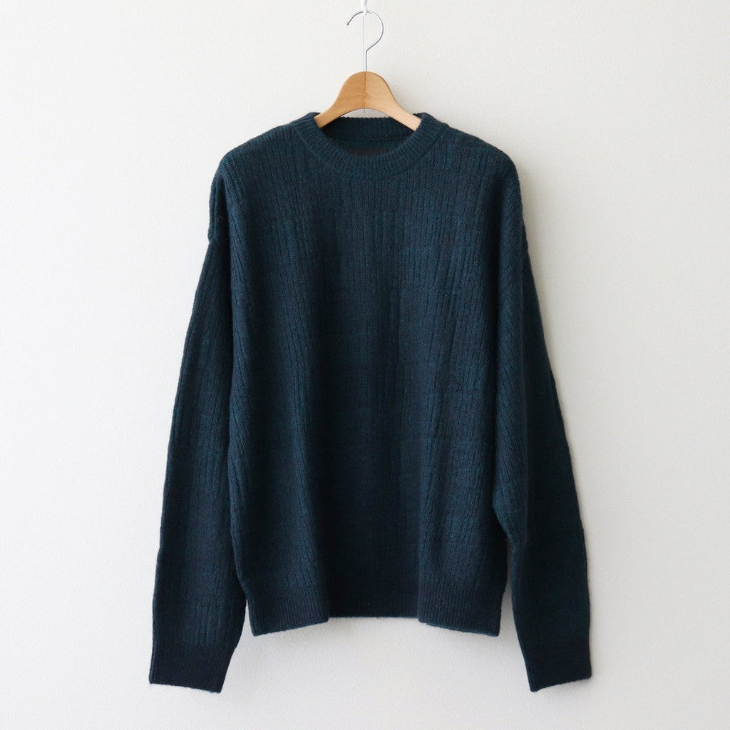 PLATING CREWNECK SWEATER #PEACOCK [YK24FW0842S]