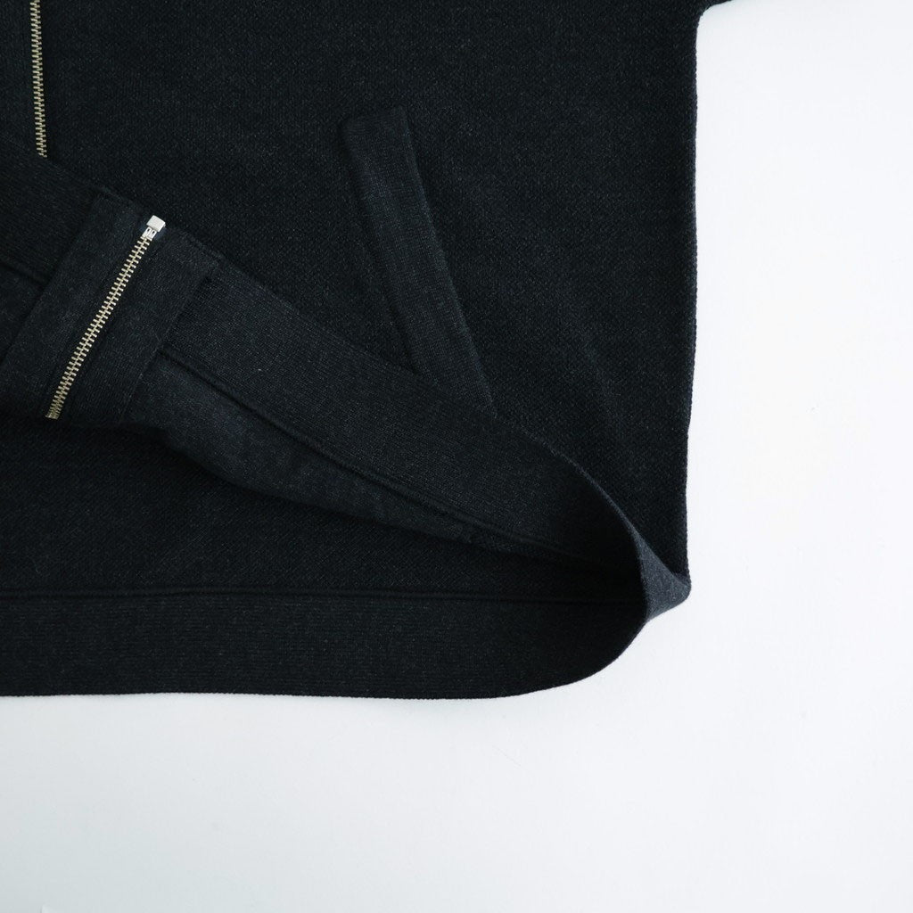 Co/Wo Moss Stitch Zip Blouson #BLACK [2603-003]