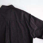 Bold Garment Gingham Check Shirt #CHARCOAL BROWN [AOFFSH003]