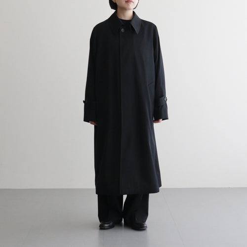 LIGHT WOOL MAX GABARDINE COAT #TOP BLACK [A26SC06MG]