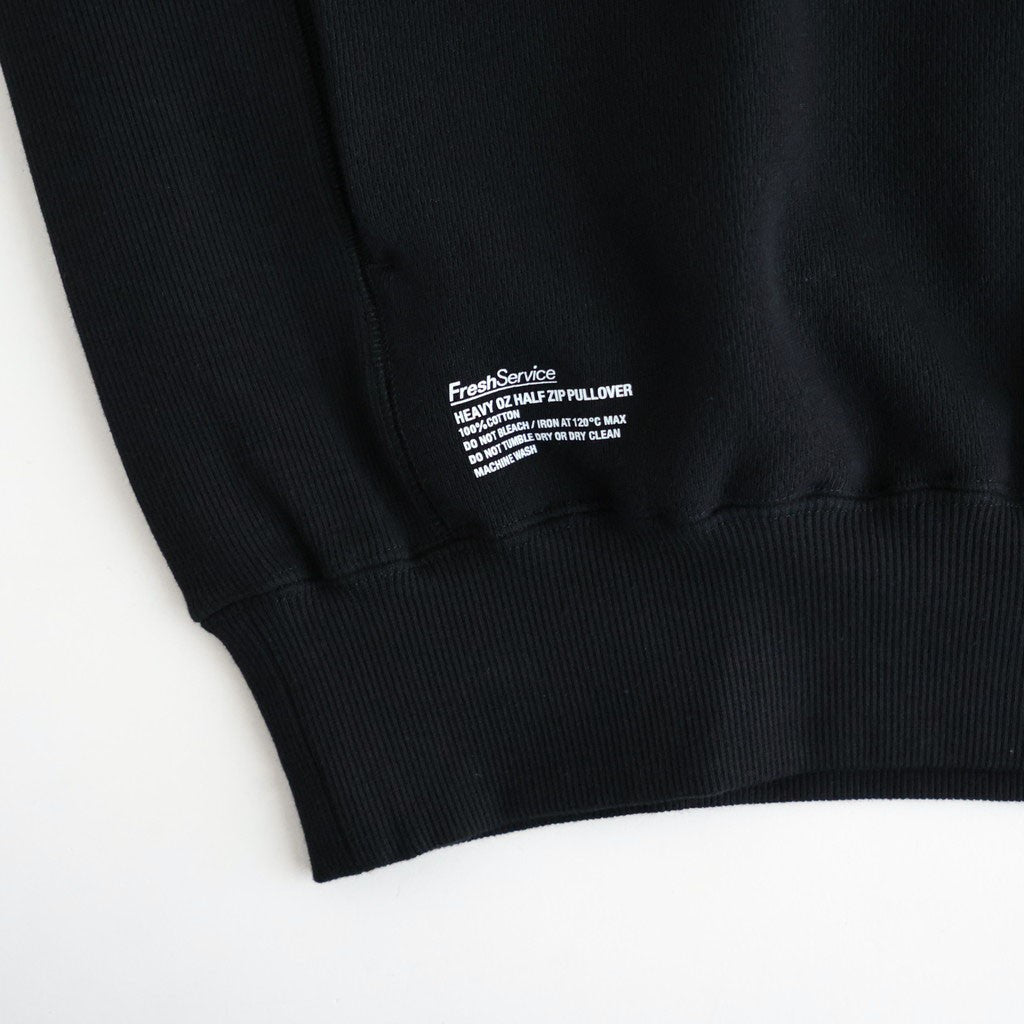 HEAVY OZ HALF ZIP PULLOVER #BLACK [FSC263-70172]