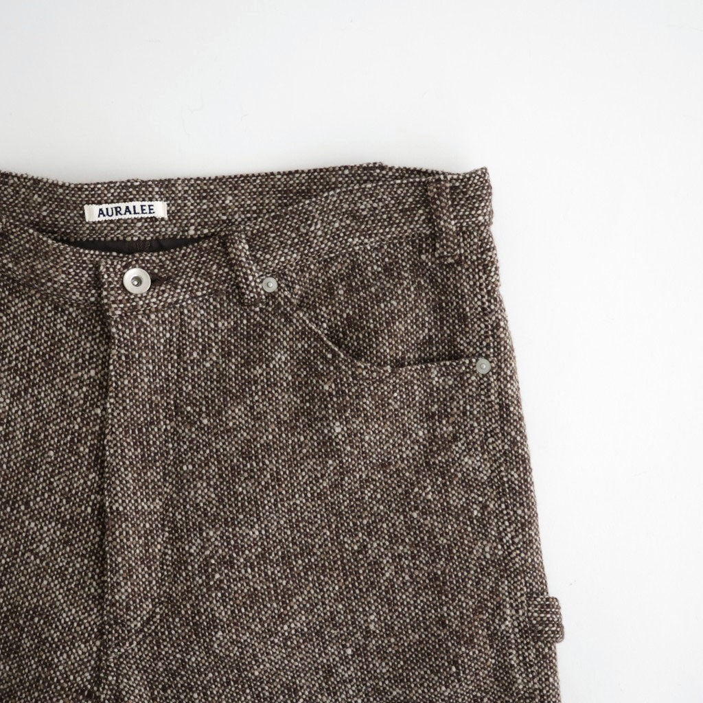 HOMESPUN TWEED PAINTER PANTS #MIX BROWN [A26AP03HT]
