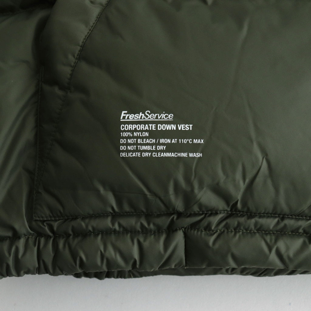CORPORATE DOWN VEST #KHAKI [FSW-23-DW_173]
