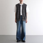 Links Zip Up Vest #Brown [2501-017]