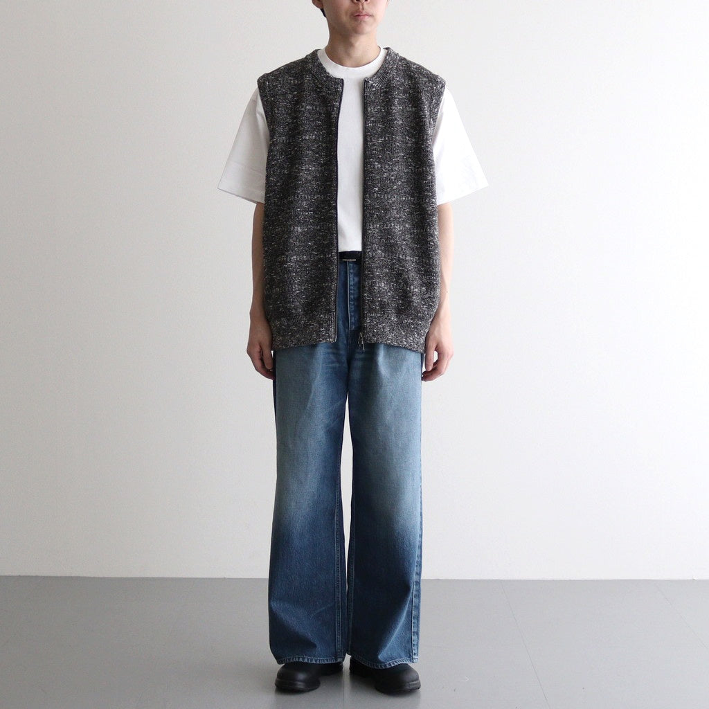 Links Zip Up Vest #Brown [2501-017]