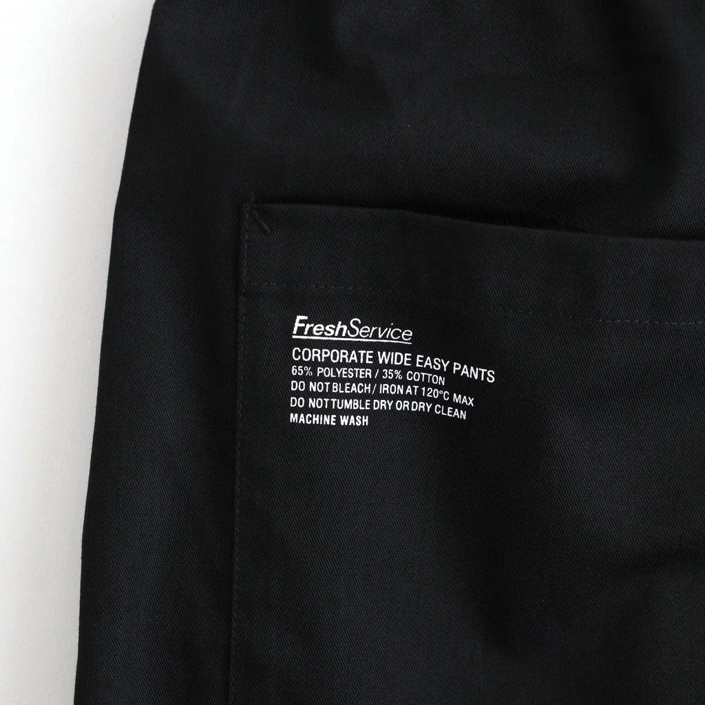 CORPORATE WIDE EASY PANTS #BLACK [FSC263-40169B]
