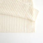 Rib Knit Sheer Shirt #WHITE [YK26SS01250S]