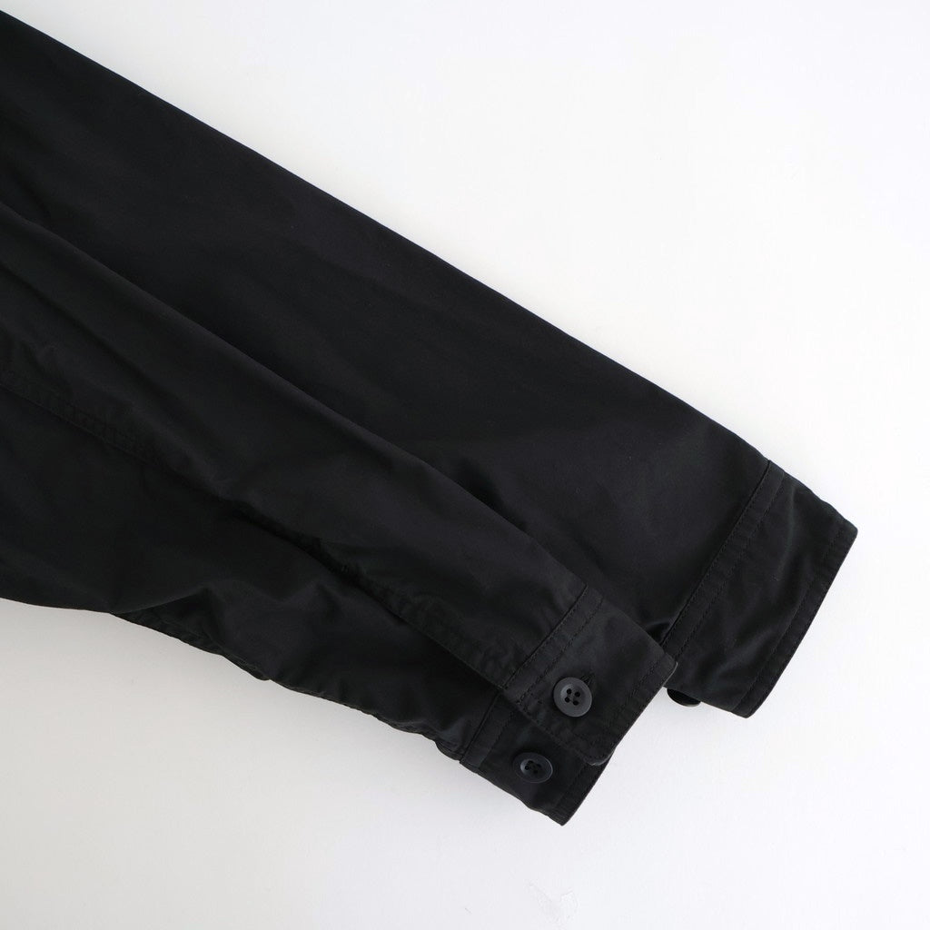 綿ウェザー 製品洗シャツジャケット #BLACK [HP-B024-051]