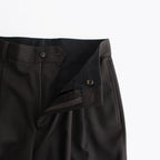 LONG WIDE TROUSERS #DARK BROWN [ST.1094]