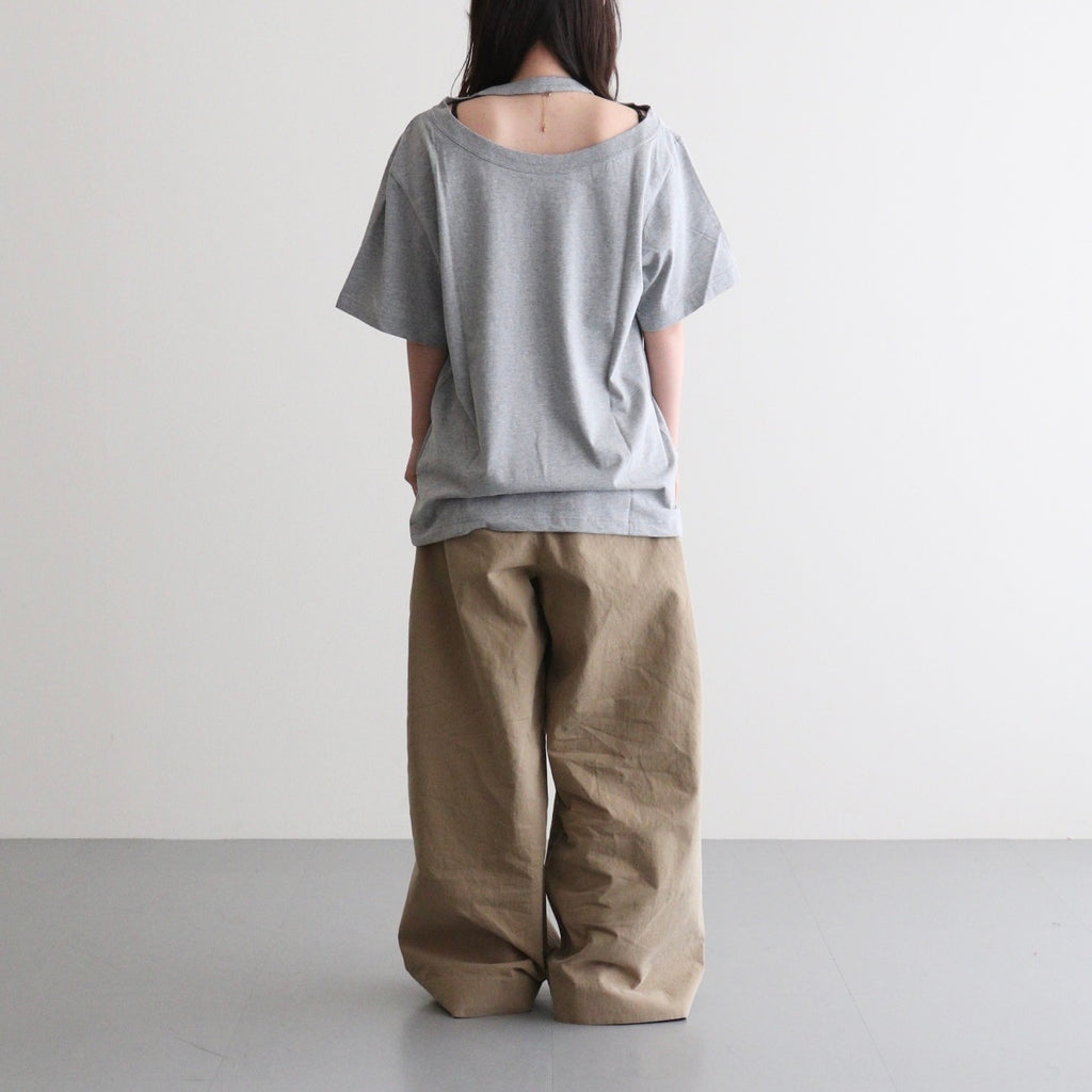Raffy Gauze 2-Way T-Shirt #LT.GREY [I26SS-CUT9]